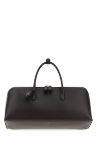 ALAIA Alaia Women Dark Brown Leather Medium Delta Handbag