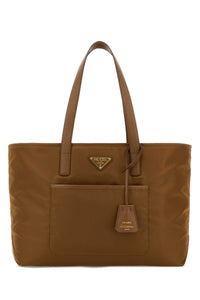 Prada Women Brown Re-Nylon Shopping Bag