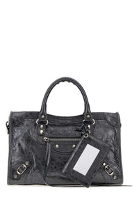 Balenciaga Women Silver Leather Small Le City Handbag