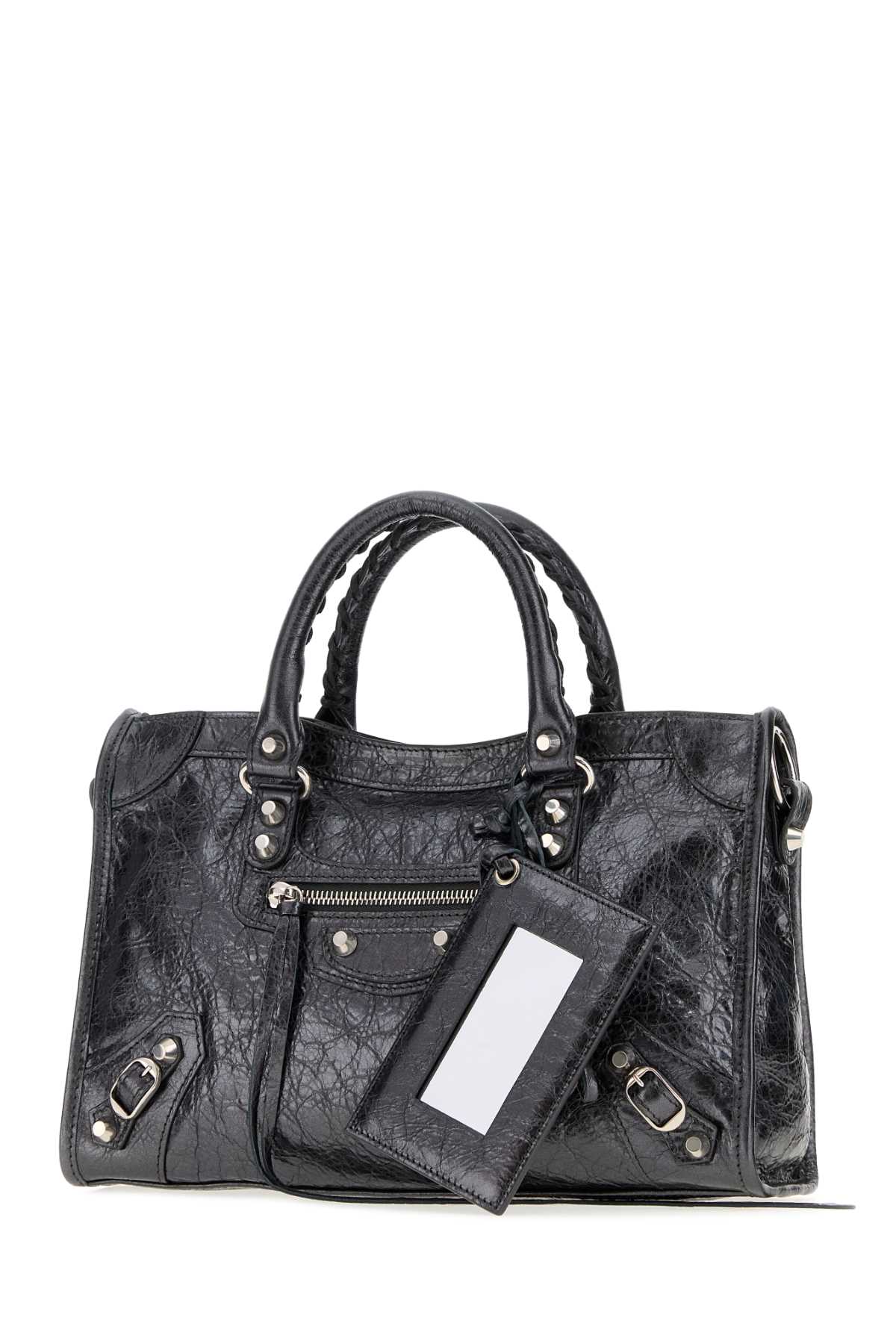 Balenciaga Women Silver Leather Small Le City Handbag