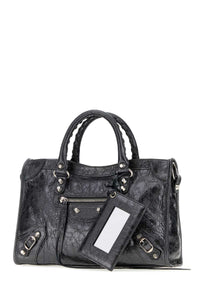 Balenciaga Women Silver Leather Small Le City Handbag