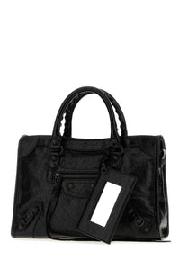 Balenciaga Women Black Leather Small Le City Handbag