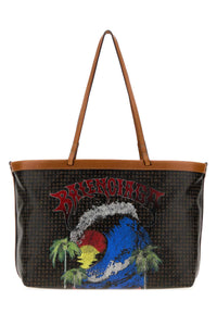 Balenciaga Women Printed Canvas Medium Select Shopping Bag