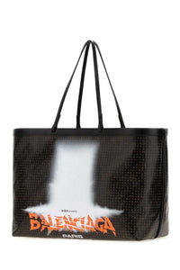 BALENCIAGA Balenciaga Women Printed Canvas Select Shopping Bag