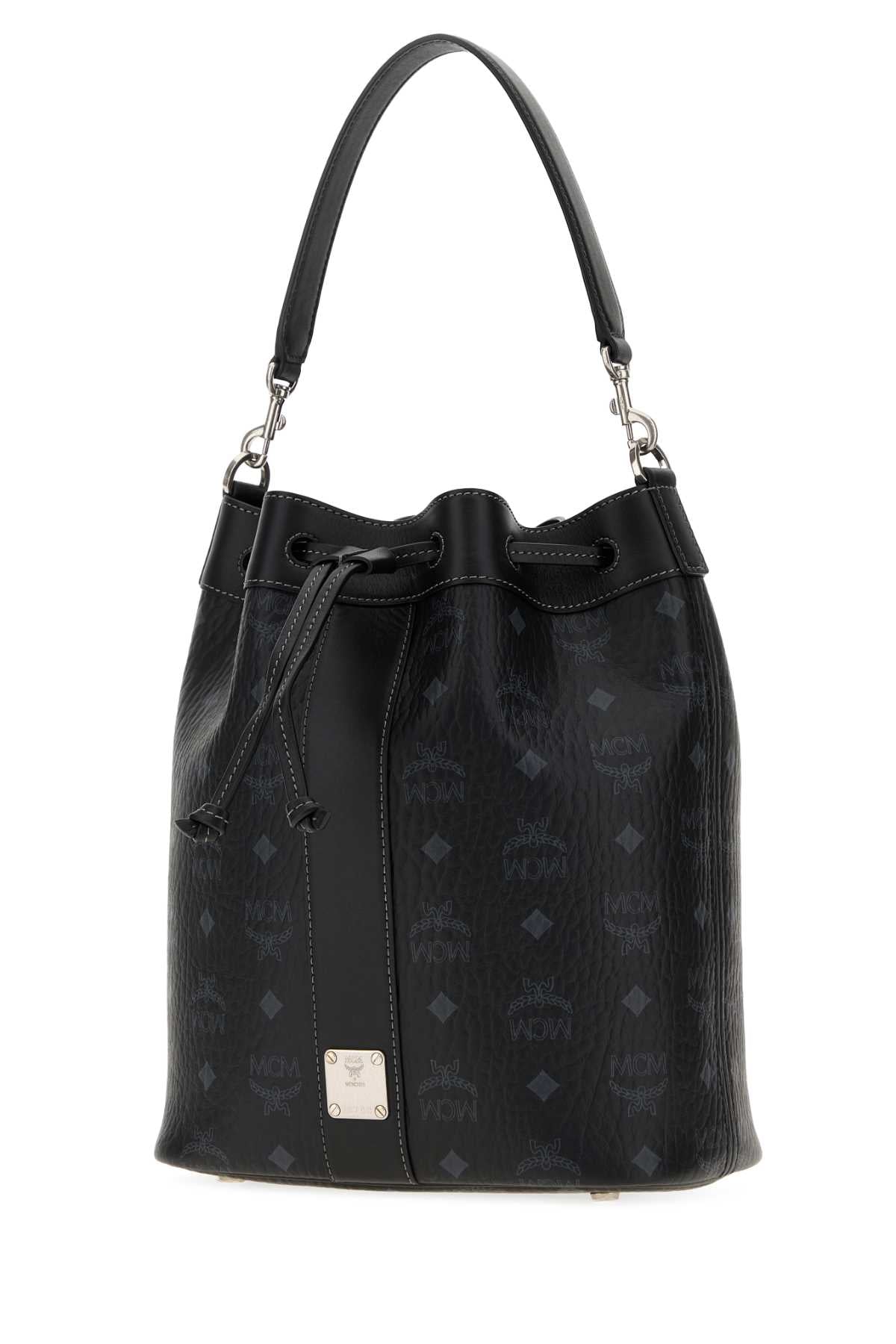 Mcm Unisex Printed Canvas Dessau Bucket Bag