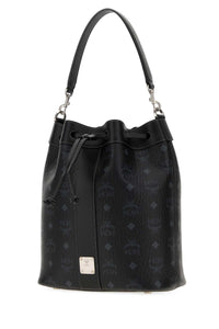 Mcm Unisex Printed Canvas Dessau Bucket Bag