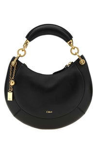CHLOE Chloe Women Black Leather Chloe Banana Handbag