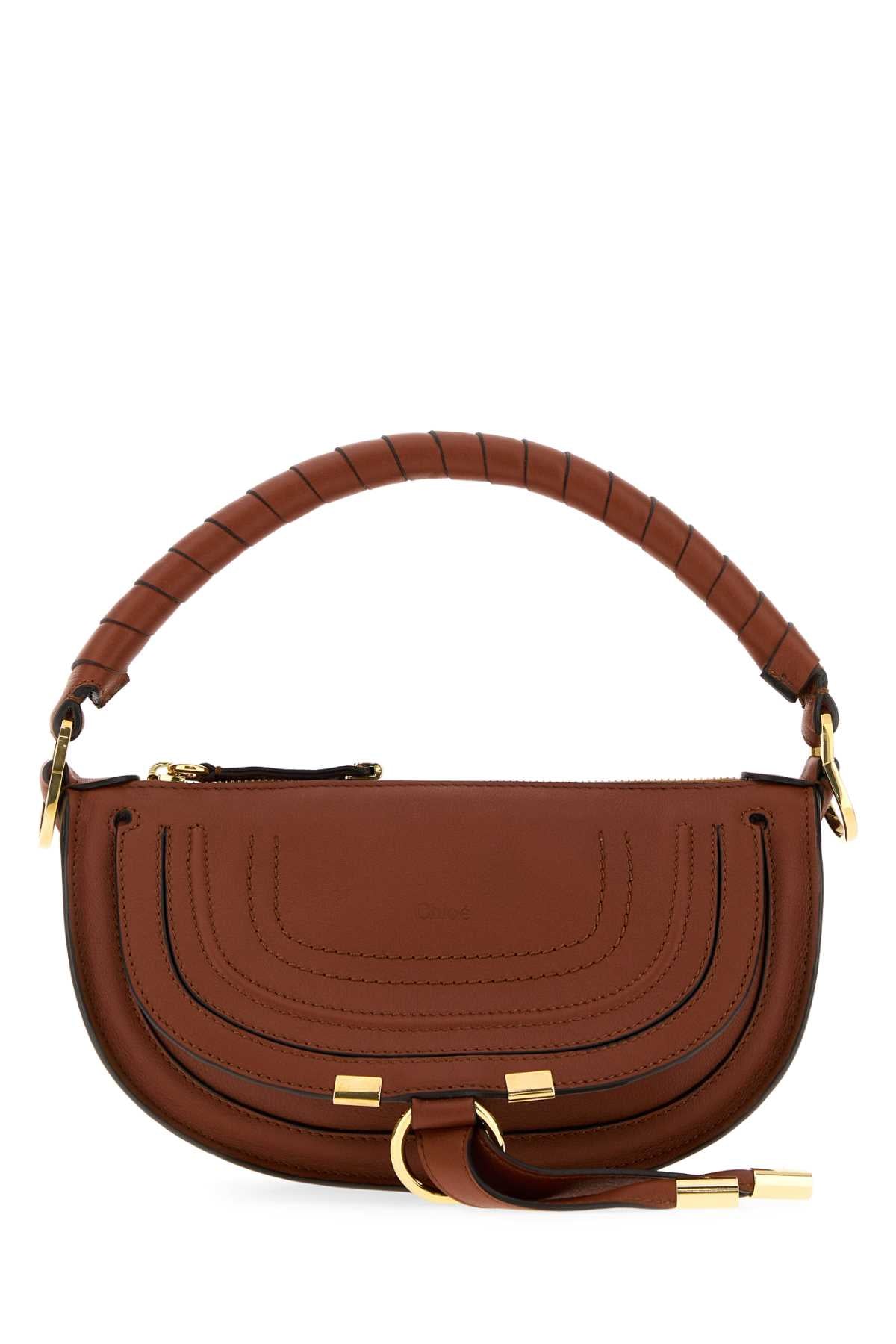 CHLOE Chloe Women Brown Leather Mini Marcie Shoulder Bag