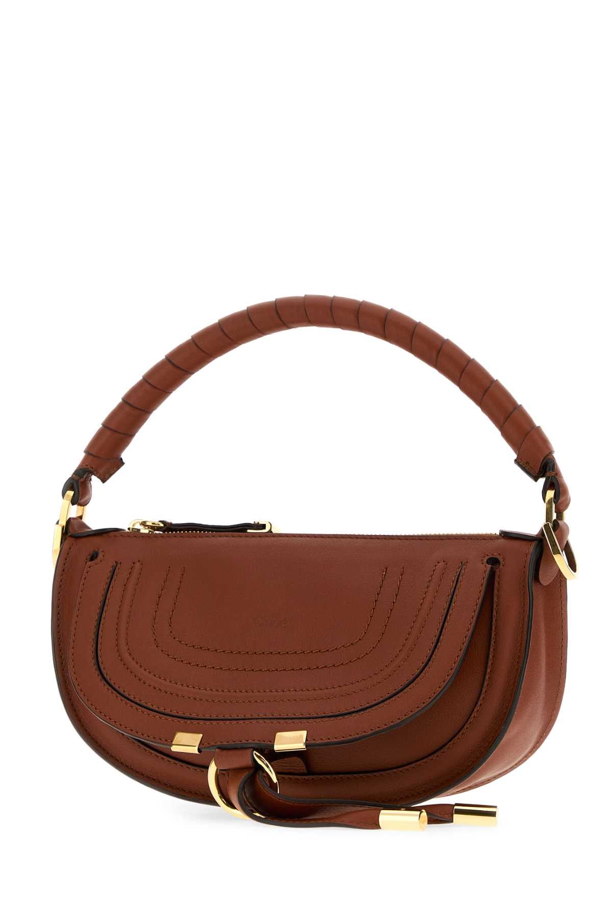 CHLOE Chloe Women Brown Leather Mini Marcie Shoulder Bag