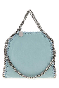 STELLA McCARTNEY Stella Mccartney Women Light Blue Shaggy Deer Micro Falabella Crossbody Bag