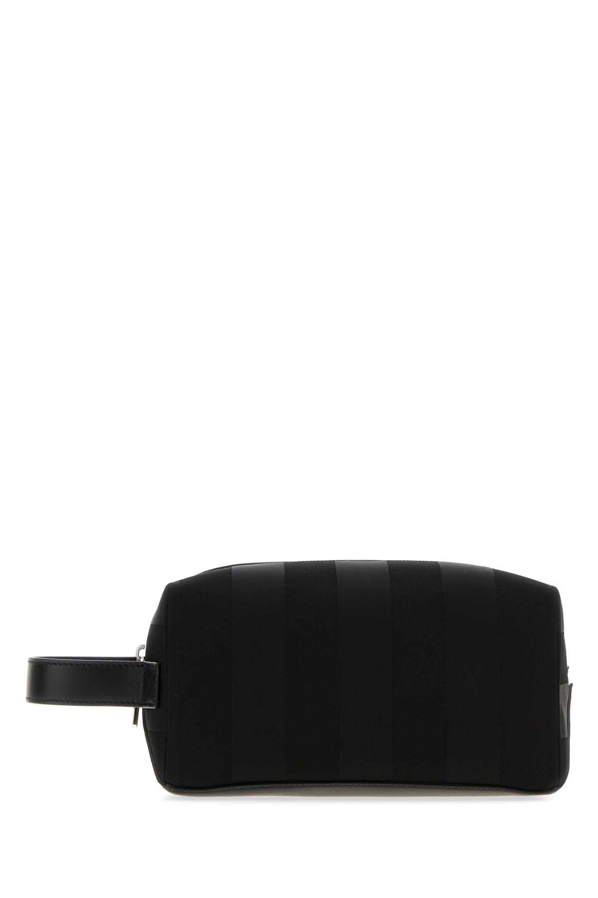 Fendi Men Black Canvas Beauty Case