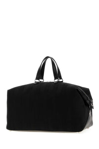 Fendi Men Black Canvas Fendi Lui 48 Travel Bag