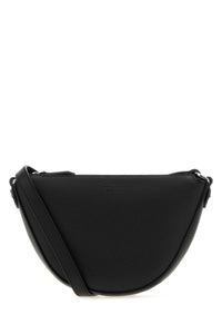 Fendi Men Black Leather Mini Fendi Melon Crossbody Bag