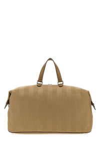 Fendi Men Beige Canvas Fendi Lui 48 Travel Bag