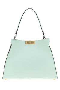 Fendi Women Mint Green Leather Medium Fendi Way Handbag