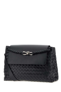 Bottega Veneta Men Midnight Blue Leather Medium Andiamo Crossbody Bag