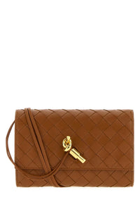 BOTTEGA VENETA Bottega Veneta Women Camel Nappa Leather Andiamo Crossbody Bag