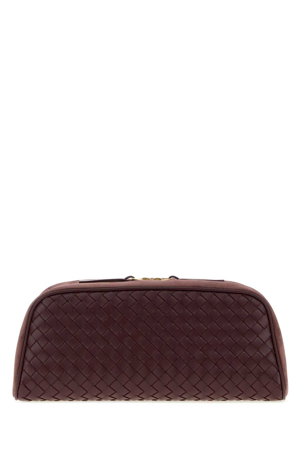 BOTTEGA VENETA Bottega Veneta Women Grape Leather Large Nodo Clutch