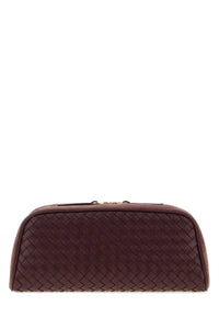 BOTTEGA VENETA Bottega Veneta Women Grape Leather Large Nodo Clutch