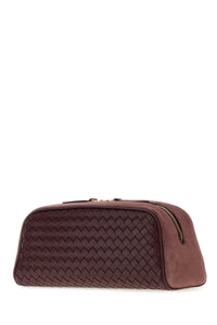 BOTTEGA VENETA Bottega Veneta Women Grape Leather Large Nodo Clutch