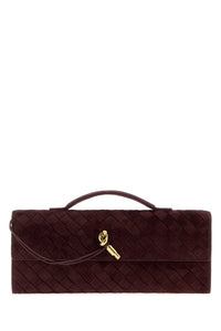 BOTTEGA VENETA Bottega Veneta Women Burgundy Suede Andiamo Handbag