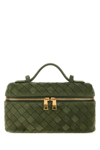 BOTTEGA VENETA Bottega Veneta Women Bottle Green Suede Bang Bang Handbag