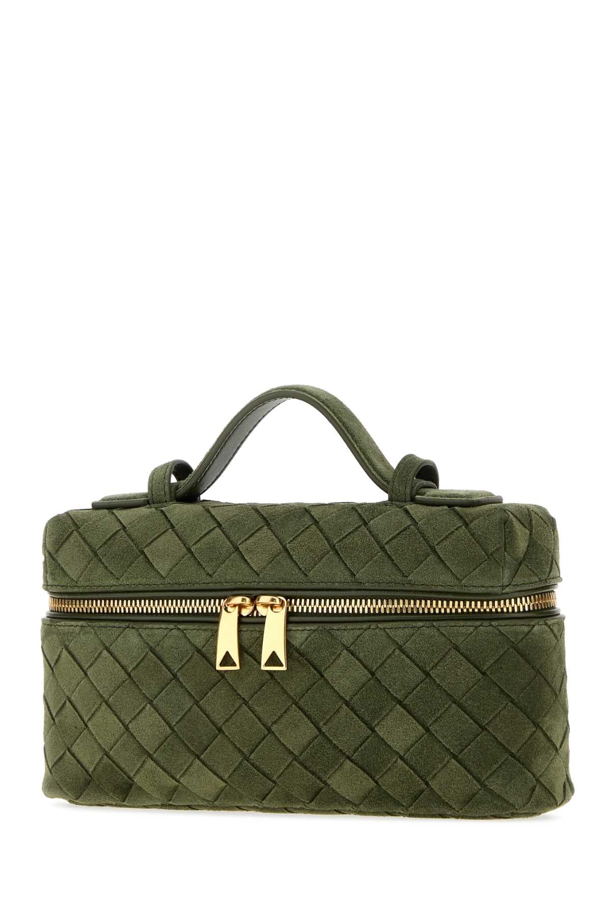 BOTTEGA VENETA Bottega Veneta Women Bottle Green Suede Bang Bang Handbag