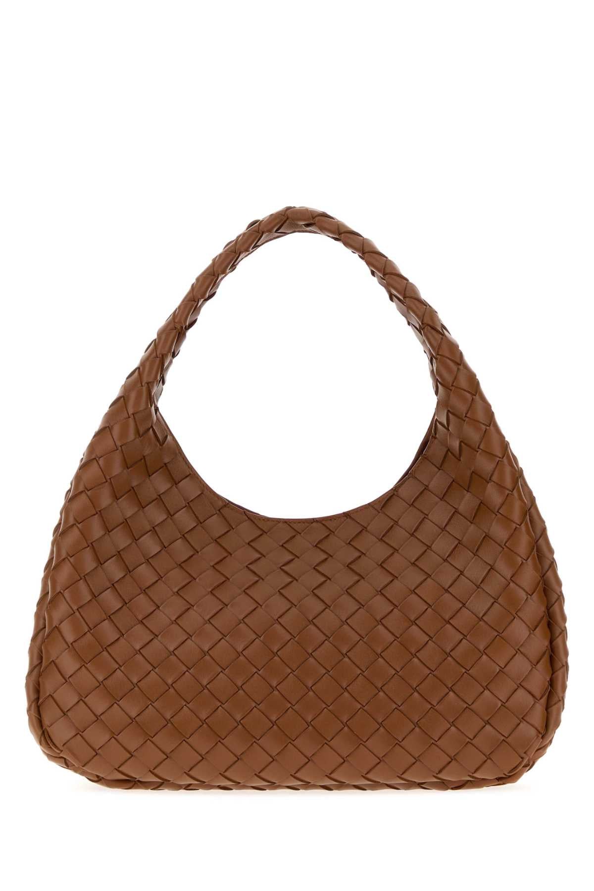 BOTTEGA VENETA Bottega Veneta Women Caramel Leather Campana Shoulder Bag