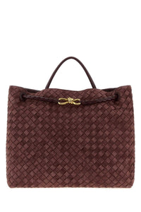 BOTTEGA VENETA Bottega Veneta Women Grape Suede Large Andiamo Handbag