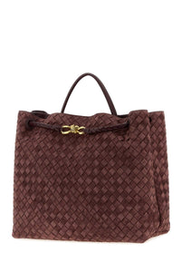 BOTTEGA VENETA Bottega Veneta Women Grape Suede Large Andiamo Handbag