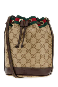 Gucci Women Gg Fabric Mini Bucket Bag