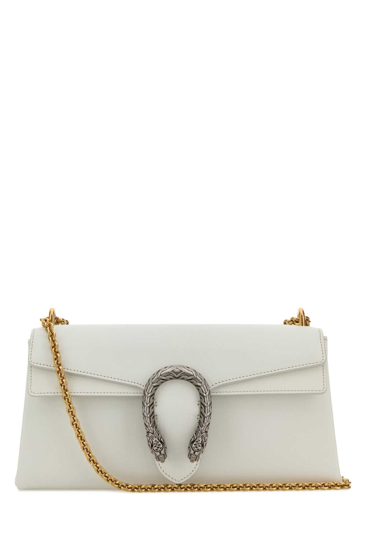 Gucci Women White Leather Dionysus Shoulder Bag