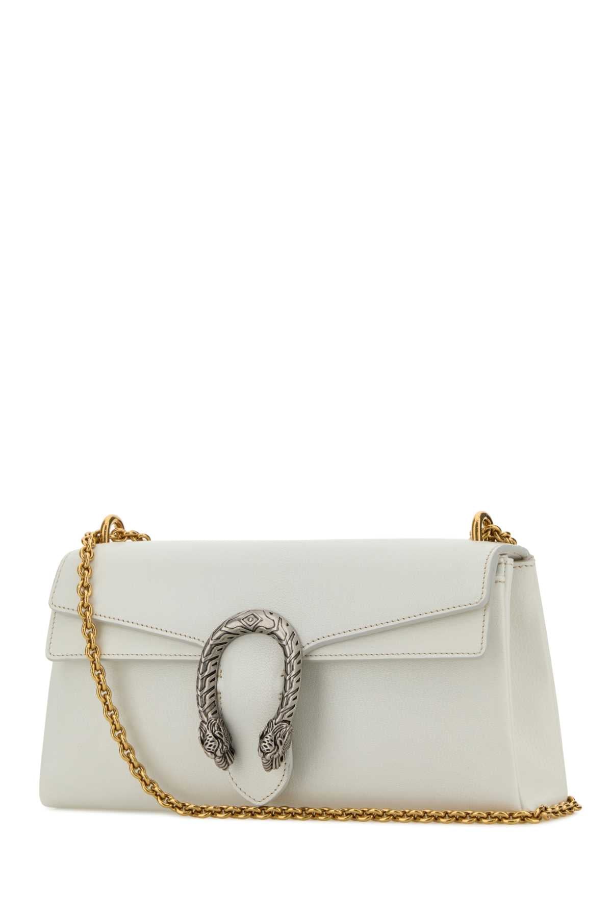 Gucci Women White Leather Dionysus Shoulder Bag
