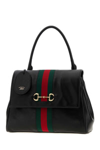 GUCCI Gucci Women Black Leather Medium Paparazzo Handbag