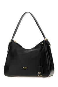 Prada Women Black Leather Shoulder Bag
