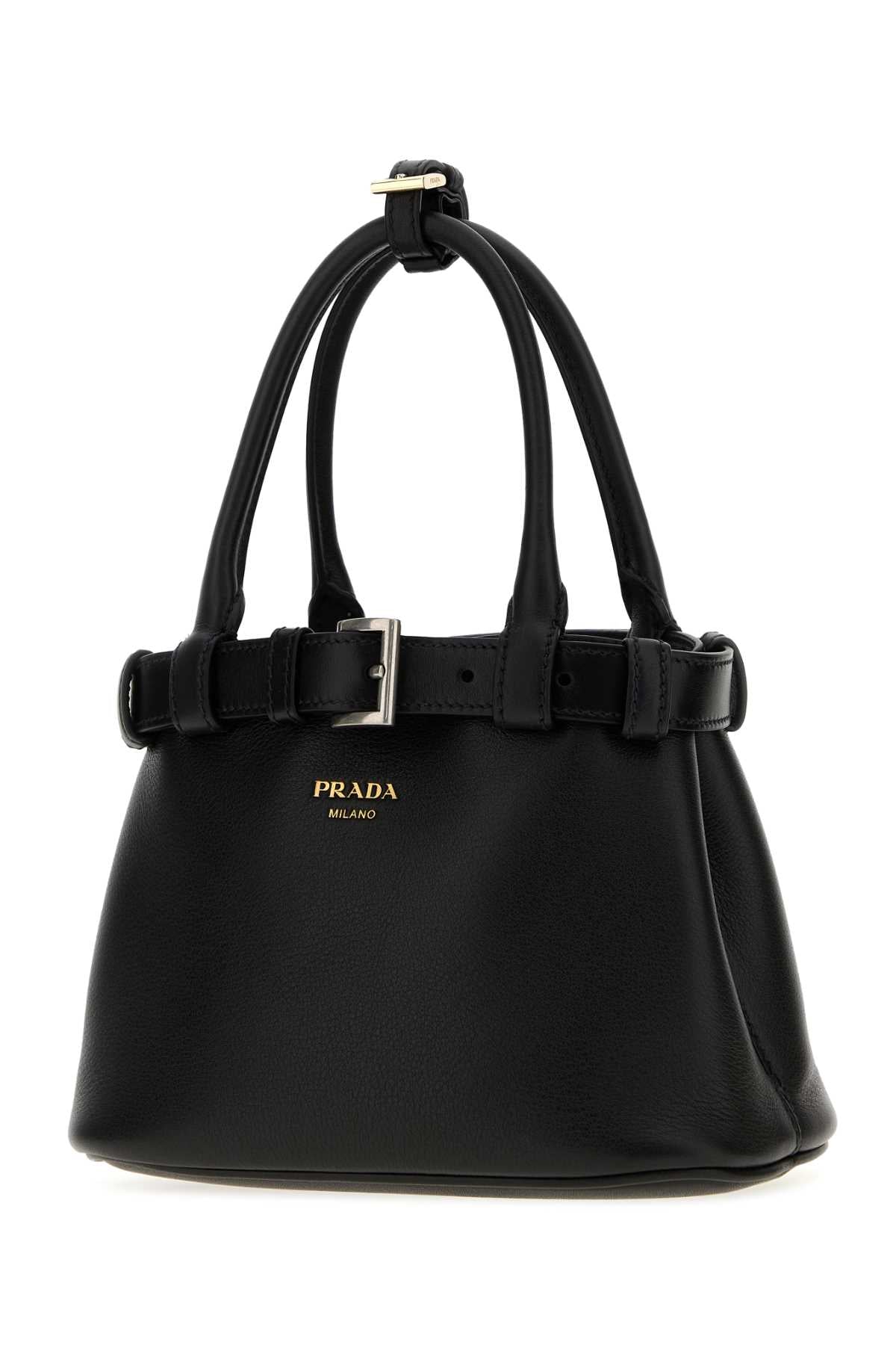 Prada Women Black Leather Handbag