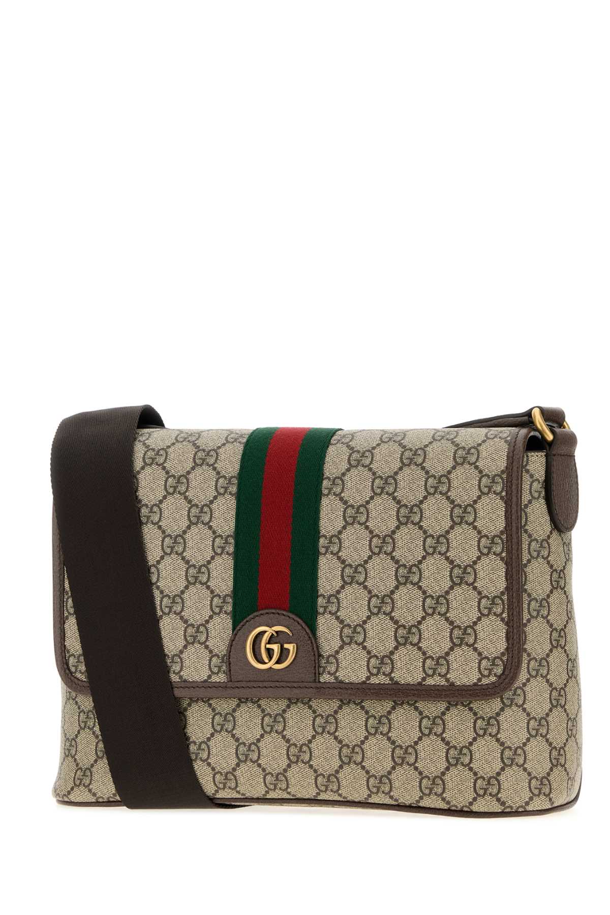 Gucci Men Gg Canvas Medium Ophidia Crossbody Bag
