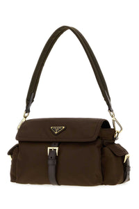 PRADA Prada Women Brown Re-Nylon Shoulder Bag