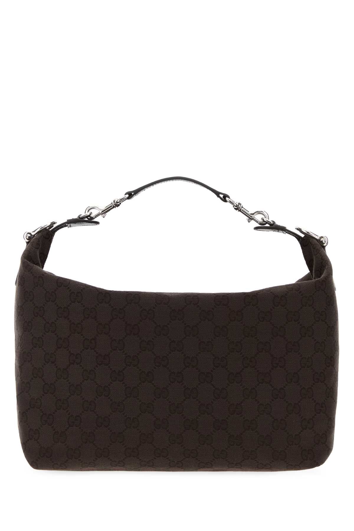 Gucci Men Chocolate Gg Fabric Medium Brera Handbag