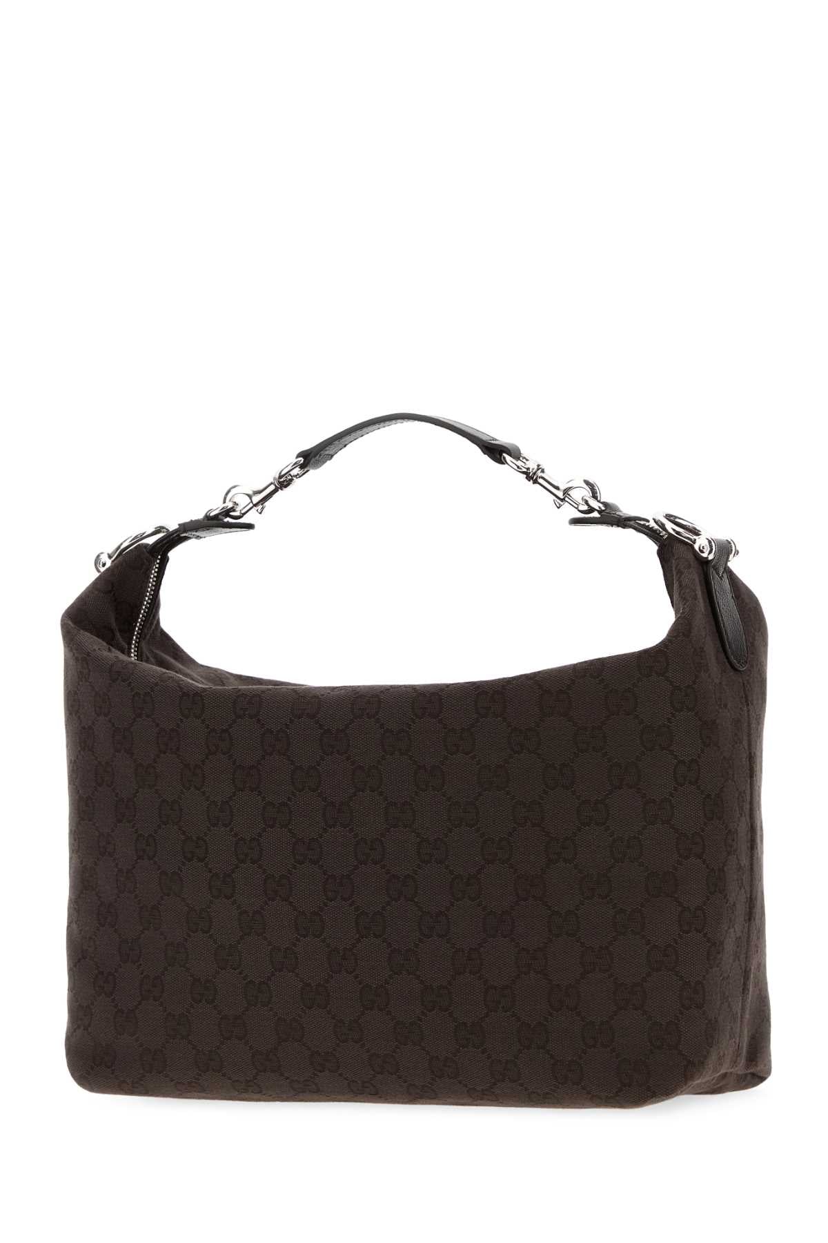 Gucci Men Chocolate Gg Fabric Medium Brera Handbag