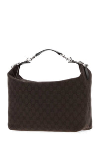 Gucci Men Chocolate Gg Fabric Medium Brera Handbag
