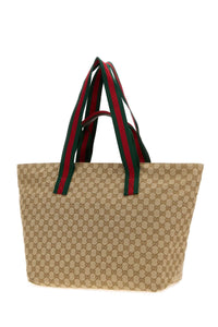 Gucci Men Gg Fabric Medium Shopping Bag