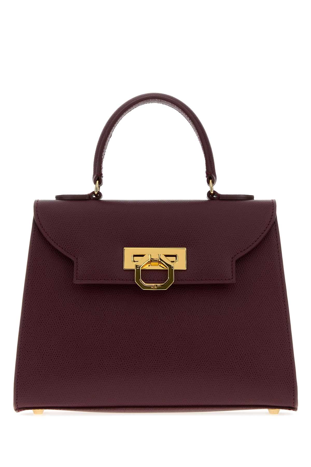 Carbotti Women Grape Leather Loren Handbag