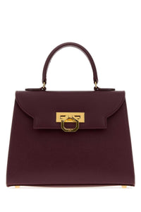 Carbotti Women Grape Leather Loren Handbag