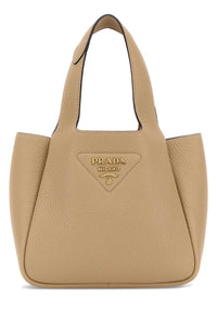 Prada Women Beige Leather Handbag