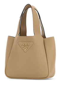 Prada Women Beige Leather Handbag