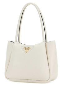 Prada Women Ivory Leather Small Handbag