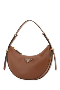 Prada Women Caramel Leather Arquã¨ Handbag