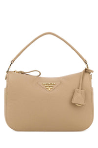 Prada Women Beige Leather Small Handbag