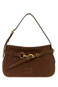 MIU MIU Miu Miu Women Brown Nappa Leather Aventure Shoulder Bag